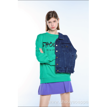 LADIES BASIC SWEATSHIRT FOR SPRING